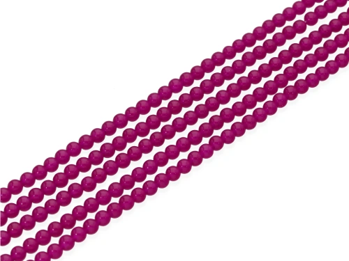 Jadeit kulka ok.4,5mm kol.amarantowy [~40cm]