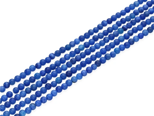 Jadeit manshan kulka ok.4,5mm kol.bławatkowy [~40cm]