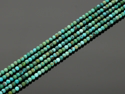 Turkus naturalny kulka ok.3mm [~38cm]