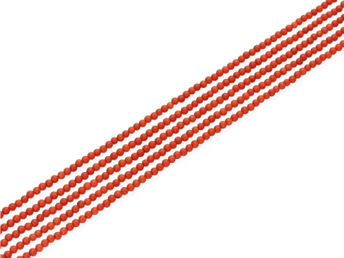 Koral kulka kol.ceglasty ok.2,5mm [~39cm]
