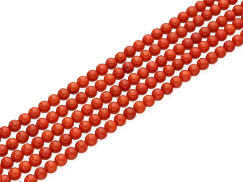 Koral kulka kol.ceglasty ok.5,5mm [~40cm]