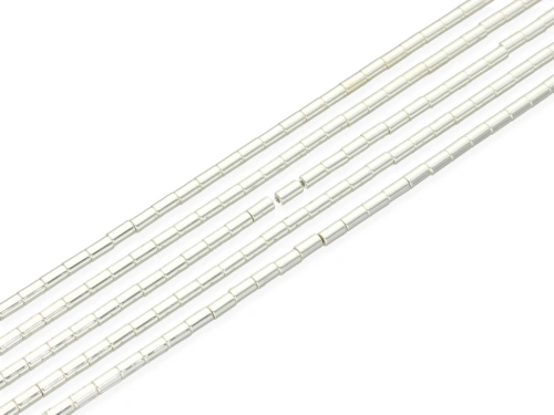 Hematyt rurka kol.srebrny ok.3x5mm [~40cm]