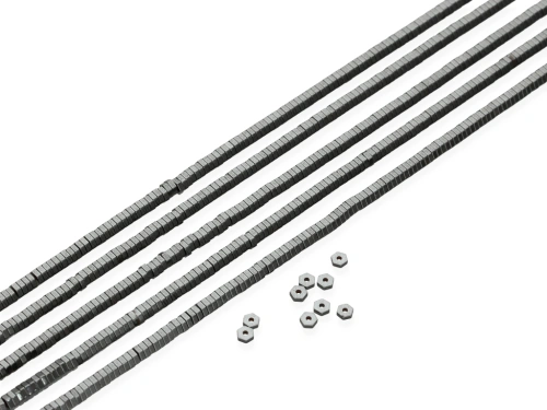 Hematyt nakrętka ok.3x1mm [~40cm]