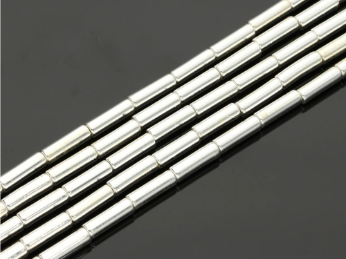 Hematyt rurka kol.srebrny ok.4x13mm [~40cm]