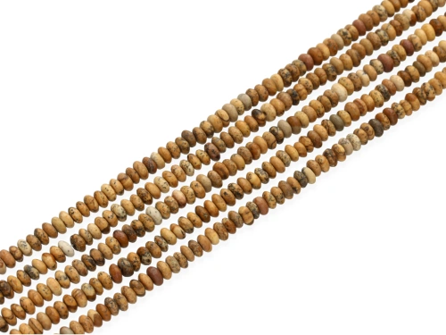 Jaspis obrazkowy oponka ok.4,5x2,5mm [~38cm]