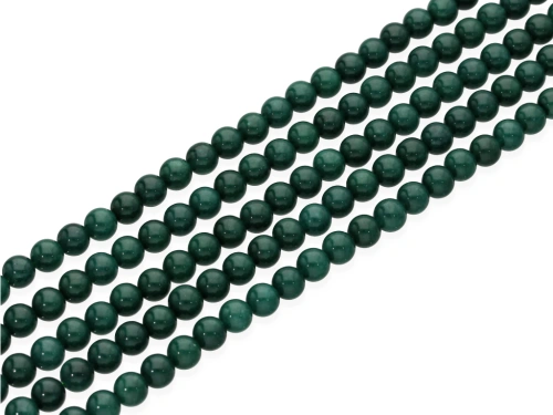 Jadeit kulka kol.zielony ok.6,3mm [~39cm]