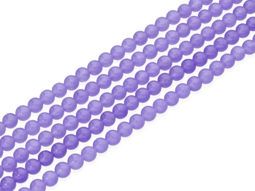 Jadeit kulka kol.fioletowy jasny ok.6,5mm [~39cm]