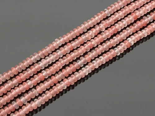 Kwarc arbuzowy oponka ok.4,6x2,4mm [~39cm]