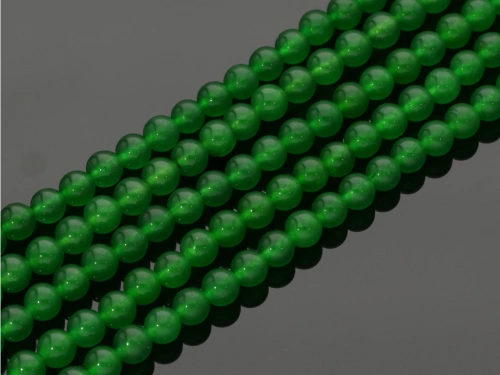 Jadeit kulka ok.6,3mm kol.zielony [~37cm]