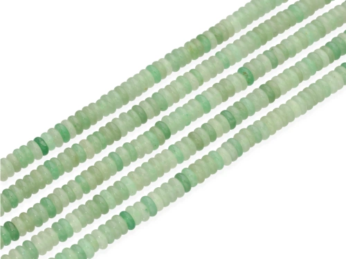 Awenturyn zielony oponka ok.6,7x2,5mm [~37cm]