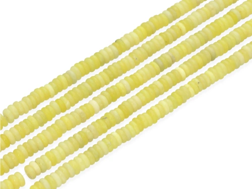 Jadeit oponka ok.6,7x2,5mm kol.limonkowy [~38cm]