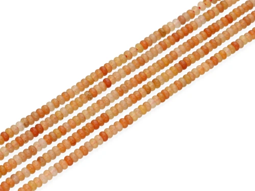 Awenturyn bursztynowy oponka ok.4,3x2,3mm [~38cm]