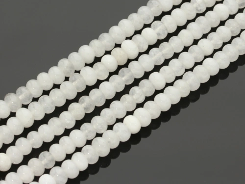 Jadeit biały oponka ok.6,5x4,5mm [~38cm]