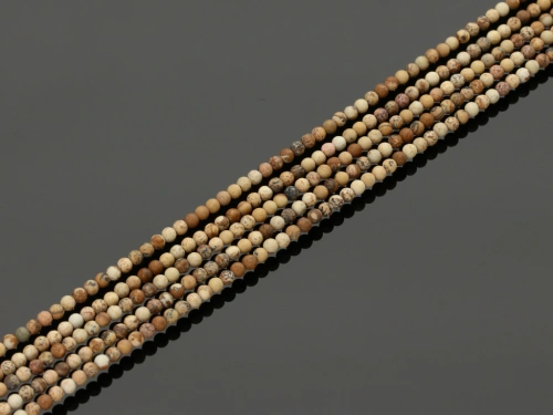 Jaspis obrazkowy kulka ok.2,3mm [~40cm]