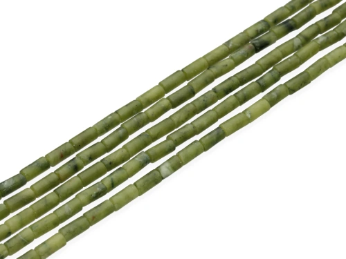Jadeit rurka ok.4x8,5mm [~39cm]