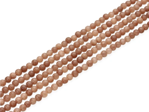 Jadeit Mi kol.jasny brąz ok.4,7mm [~40cm]