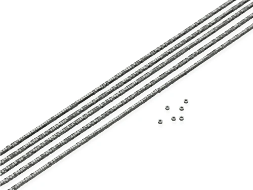Hematyt nakrętka ok.2x1mm kol.grafitowy [~40cm]