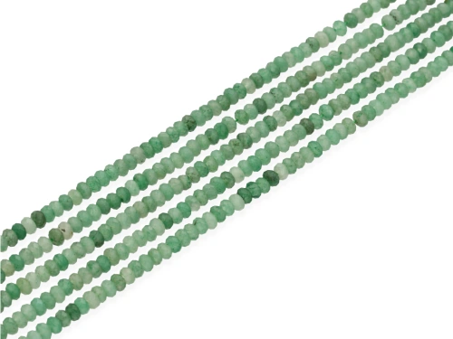 Awenturyn zielony oponka fasetowana ok.4x2,5mm [~38cm]