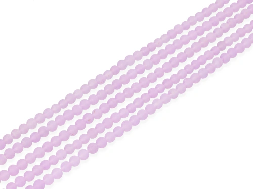 Jadeit kulka ok.4,5mm kol.lawendowy mat [~38cm]
