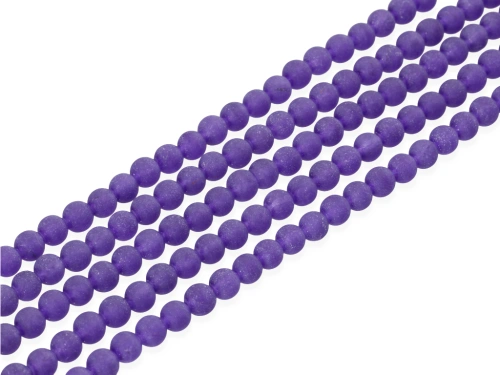 Jadeit kulka ok.6,3mm kol.fioletowy mat [~38cm]