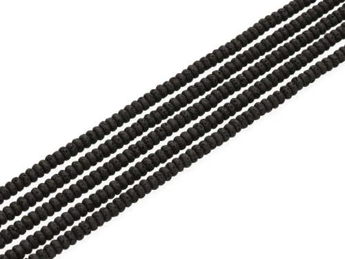 Lawa wulkaniczna oponka ok.4,5x2,5mm [~38cm]