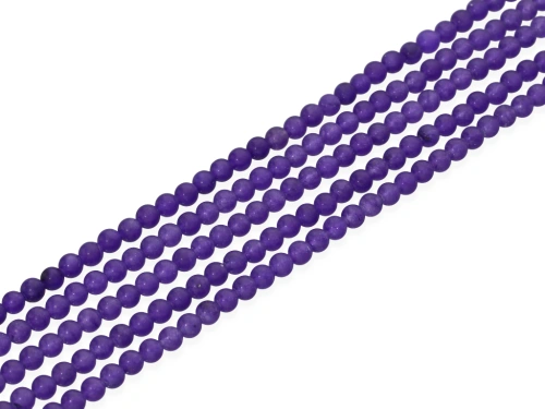 Jadeit kulka ok.4,5mm kol.fioletowy [~38cm]