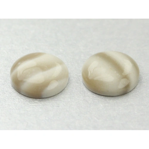 Krzemień pasiasty kaboszon 7 mm