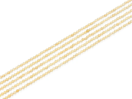 Kwarc żółty kulka fasetowana ok.2,3mm [~19cm]