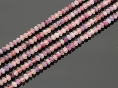 Turmalin mix oponka fasetowana ok.5x3,5mm [~39cm]