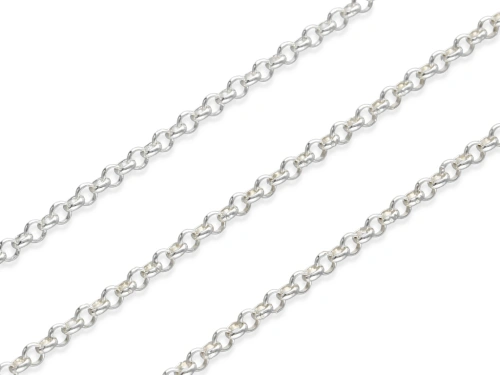Łańcuszek "rolo obrączkowy" 2,3 x 0,7 mm AG-925 [1cm]