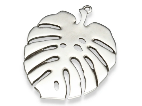 Zawieszka "liść monstery" 52 x 41 mm [1szt.]