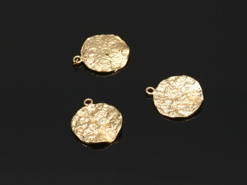 Zawieszka kółko z cyrkonią 17x14,5mm [1szt.]