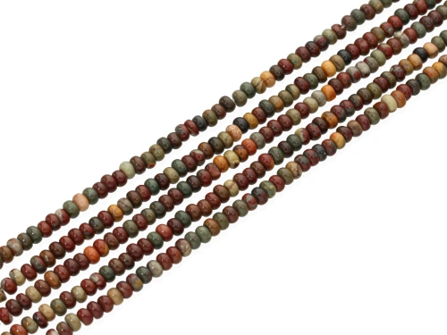 Jaspis picasso oponka ok.4,5x2,8mm [~39cm]