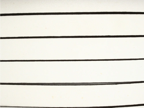 Rzemień naturalny płaski 10x1,8mm biało-czarny [20cm]