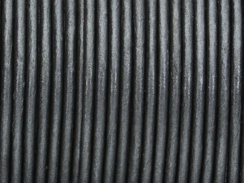 Rzemień naturalny okrągły grafitowy 2,0mm [1m]