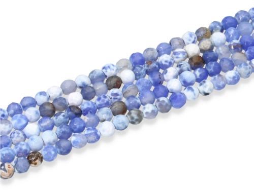 Agat kulka fasetowana ok.4mm [~36cm]