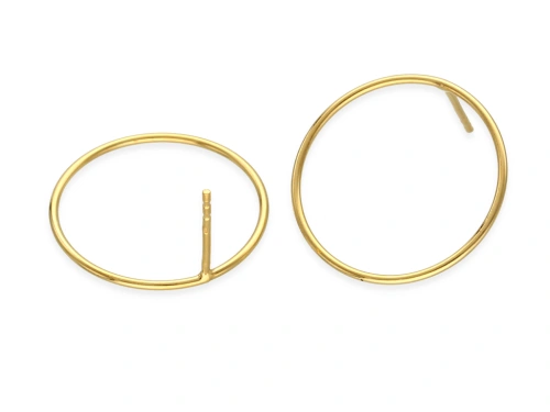 Sztyft "koło" 22/1 mm AG-925+Au [para]