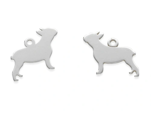 Zawieszka "buldog" 11,5 x 15 mm AG-925 [1szt.]
