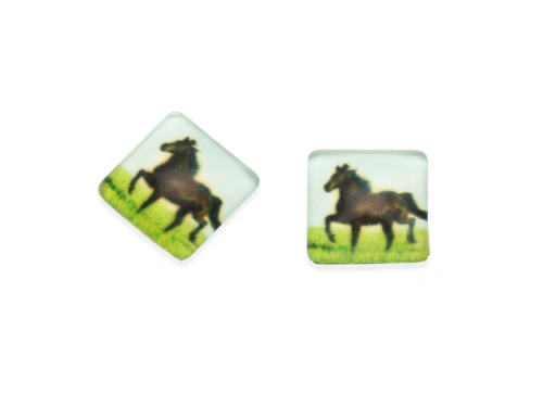 Kaboszon szklany 12x12mm model 205 [1szt.]