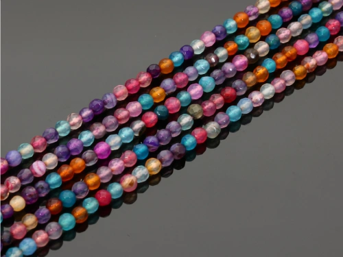 Agat kulka fasetowana ok.4mm [~37cm]