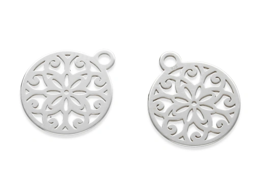 Zawieszka "rozeta" 14,5 x 12 mm AG-925 [1szt.]