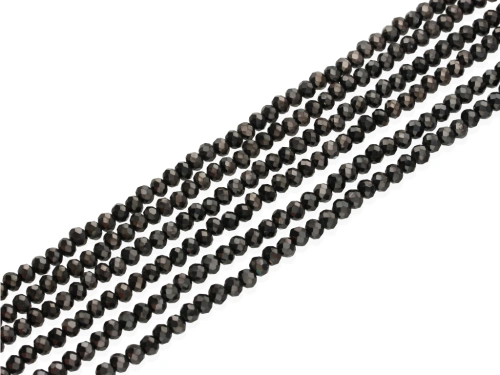 Kryształki kol. grafitowy SP ok.4,5x3,8mm [~40cm]