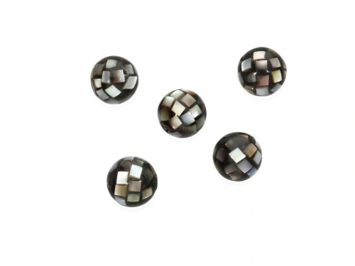 Muszla czarna kulka 8mm [1szt.]