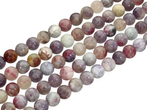 Turmalin różowy kulka ok.10mm [~39cm]