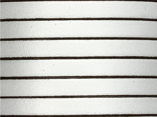 Rzemień naturalny płaski 6x1,8mm srebrny [20cm]