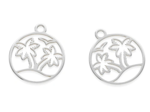 Zawieszka "palmy" 14 x 12 mm AG-925 [1szt.]