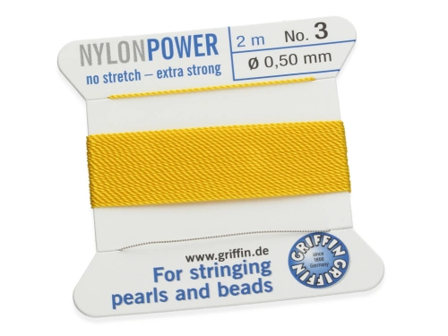 Nici nylonowe z igłą ⌀0,5mm [op.2m]