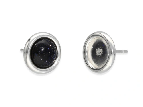 Sztyfty pod kaboszon 8 mm AG-925 [para]