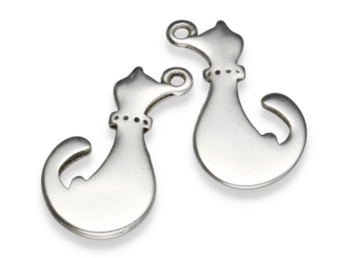 Zawieszka "kot" 31 x 17 mm [1szt.]