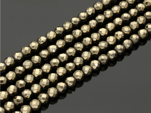 Hematyt kulka fasetowana ok.6mm [~39cm]
